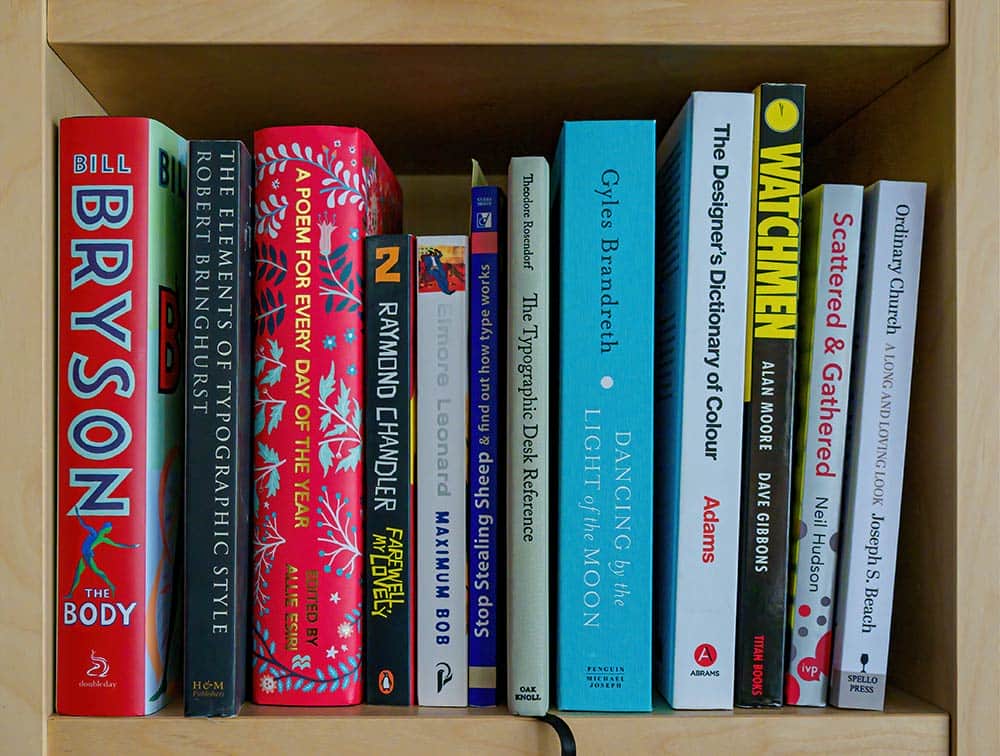 books-on-shelf